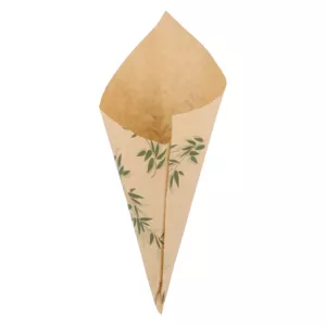 Cone papier ingraissable Kraft 70g 16x20cm